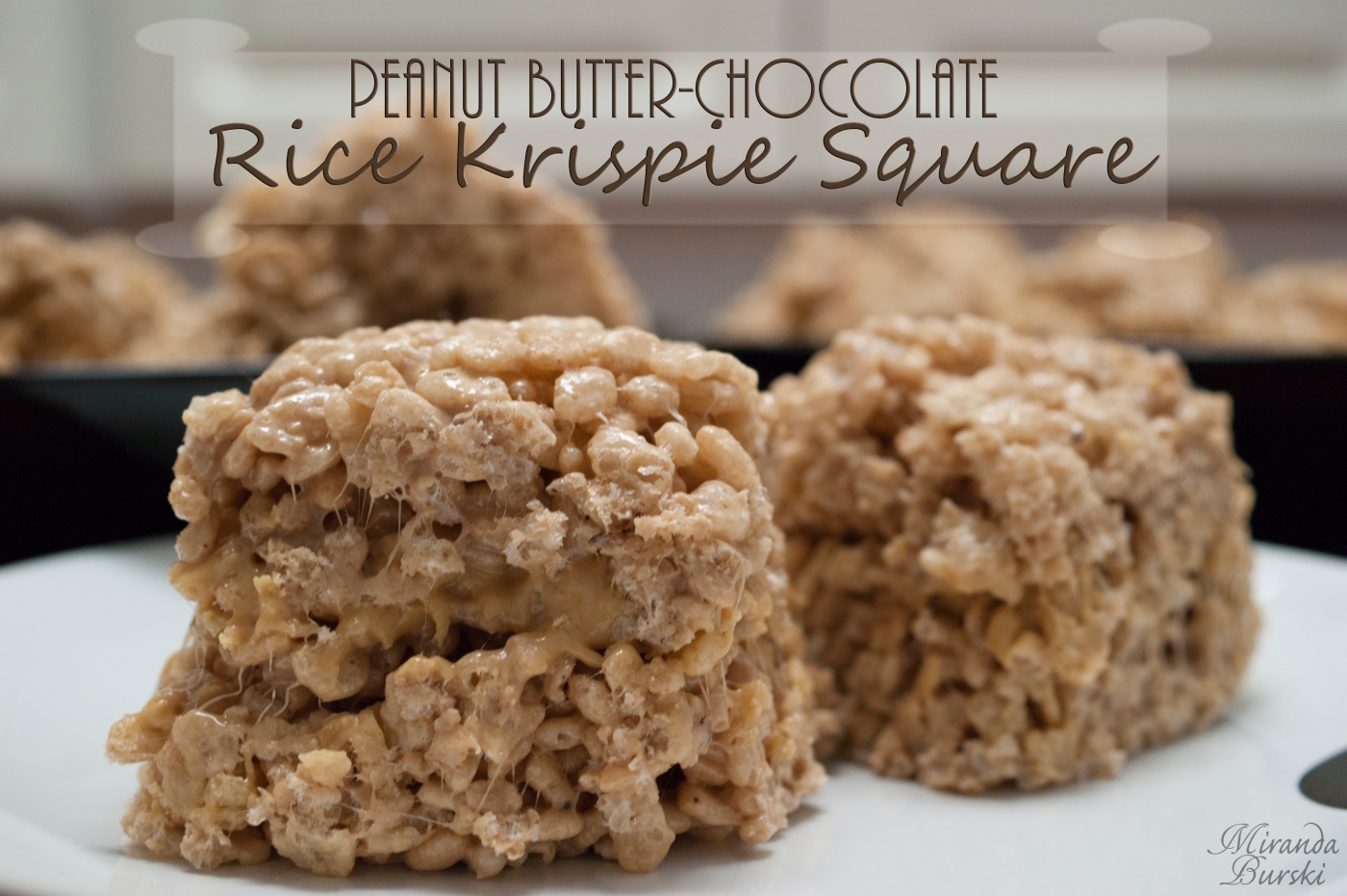 Peanut Butter-Chocolate Rice Krispie Square